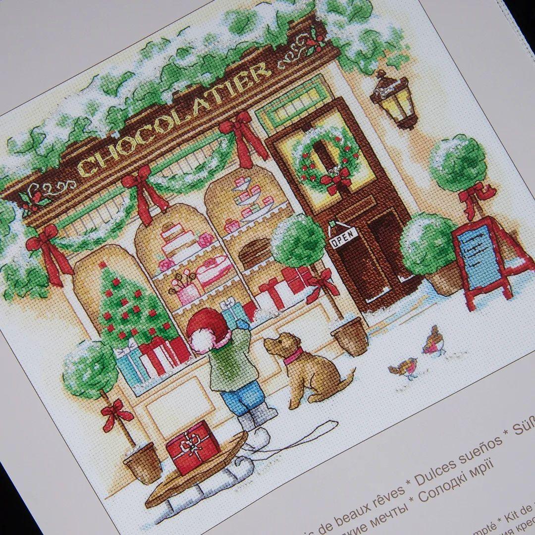 Sweet Dreams Kit Create a serene scene with Aida fabric.