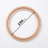 Beech wood display hoop with depth, screwless design.