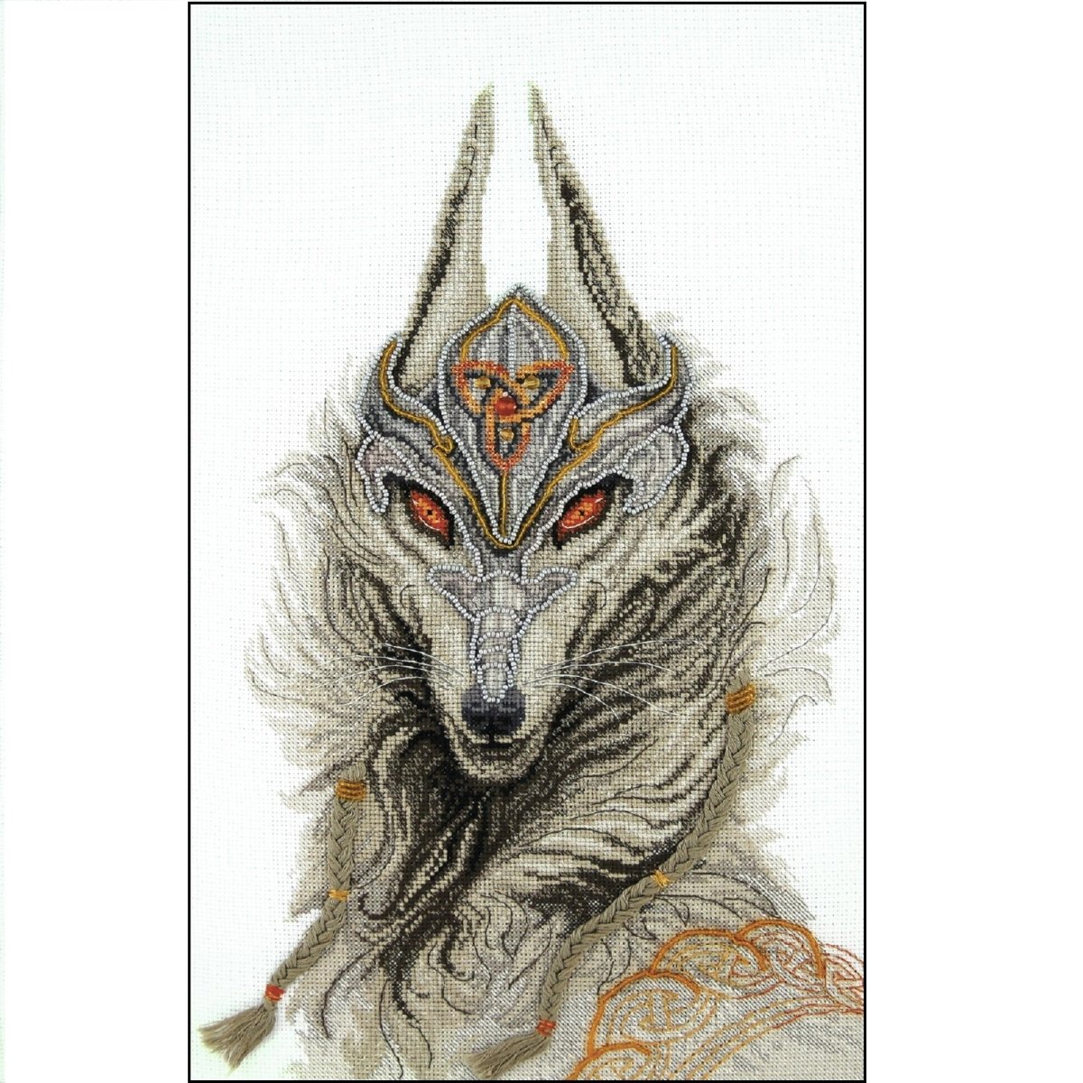 Keeper of the Secret cross stitch kit by Charivna Mit.