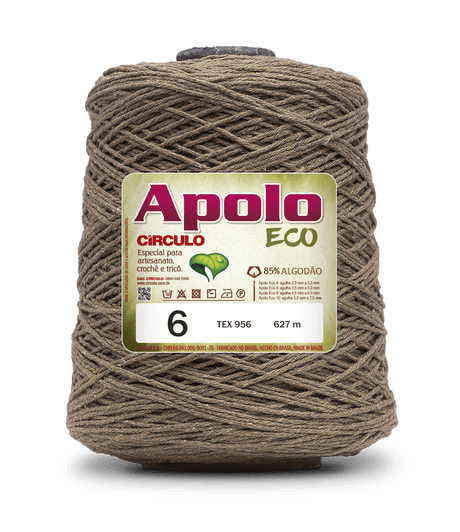 Apolo Eco 4/6 Cotton Cord Yarn – Ideal for Crochet Bags & Home Decor (600g) - Leo Hobby