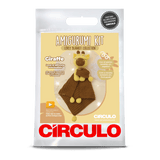 Circulo Amigurumi Crochet Kit - Lovey Blanket - All Included, Easy Instructions - Crochet Set for Intermediate - Animal Crochet Kit, Premium Amigurumi Yarn for Crocheting - Giraffe - Leo Hobby Marketplace