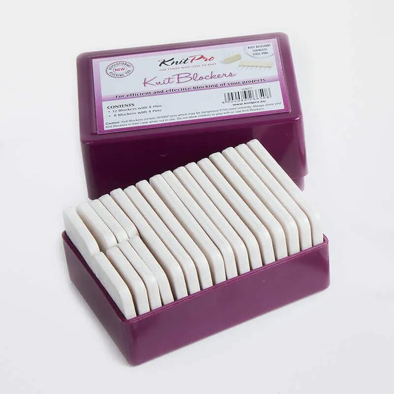 KnitPro Blocking Tools, Monochrome Knit Blockers - Pack of 20 (10877) - Leo Hobby