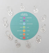 Sterling Silver Plated Chakra Stitch Markers by KnitPro